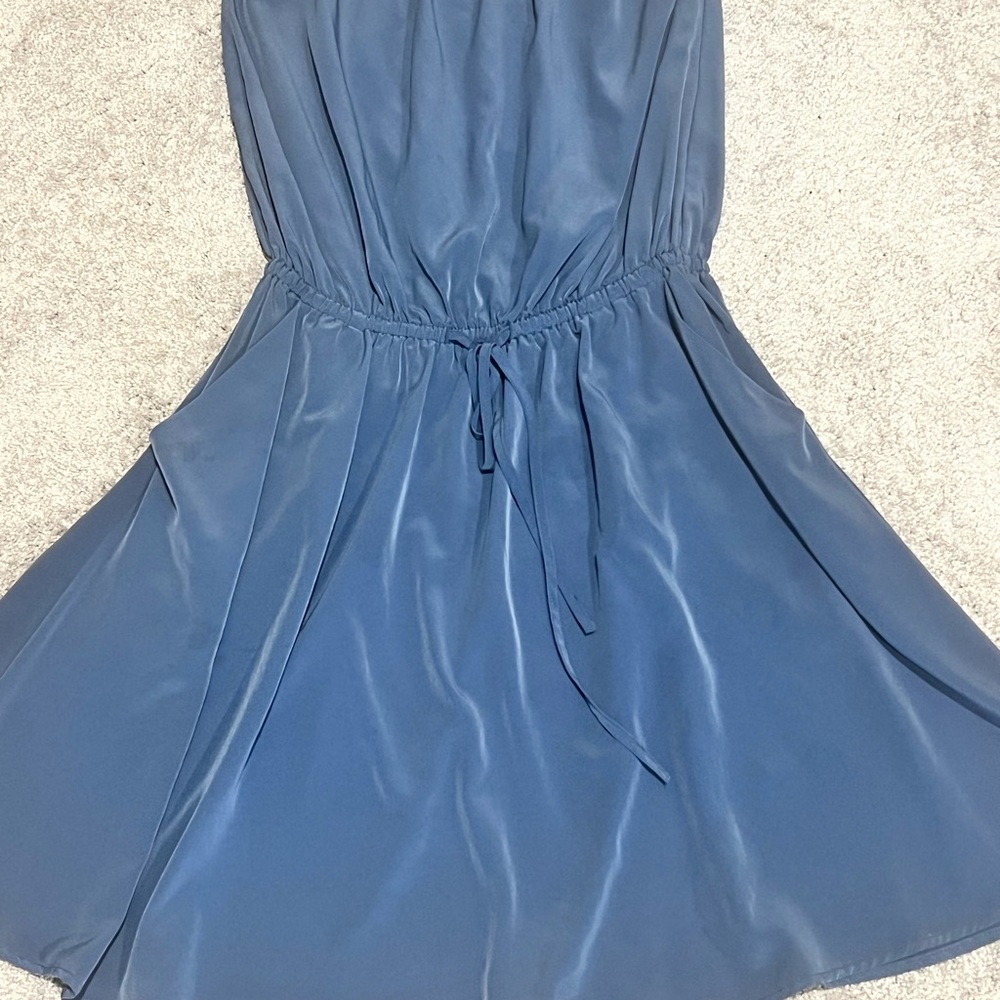 ZOA Blue Strapless 100% Polyester Dress Size: Medium - Picture 2 of 15